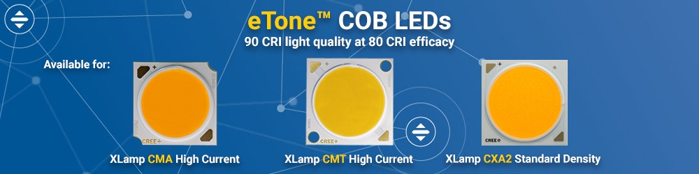 Read more about the article Cree Launches Industry’s Highest Efficacy 90 CRI Chip-on-Board LEDs