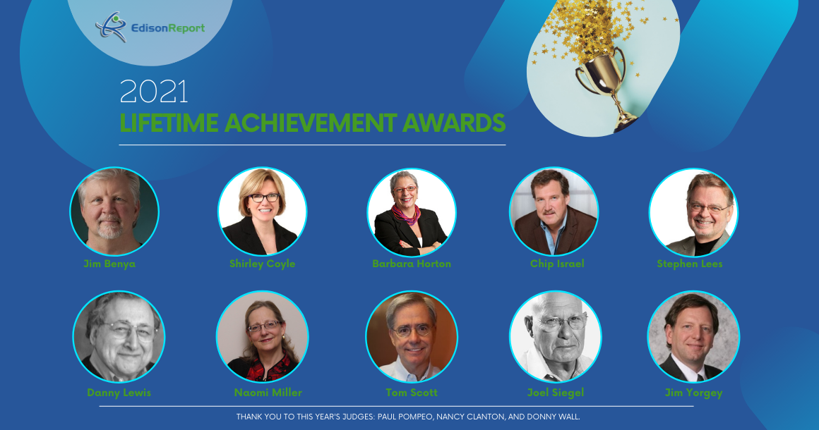 Read more about the article EdisonReport Announces 6th Annual Lifetime Achievement Awards