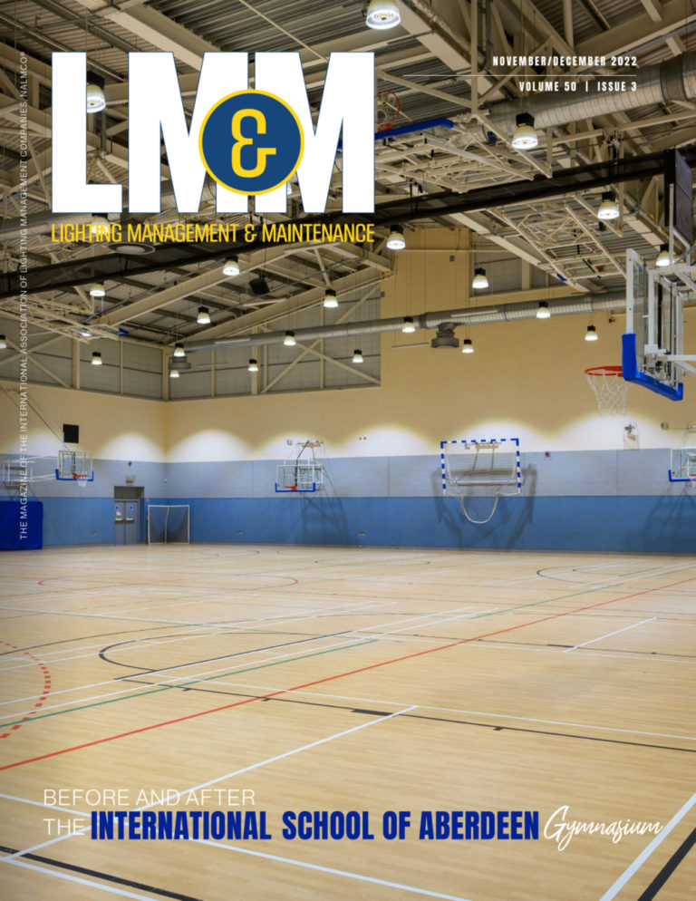 LM&M November/December 2022 Volume 50 Issue 3. Before and After the International School of Aberdeen Gymnasium.