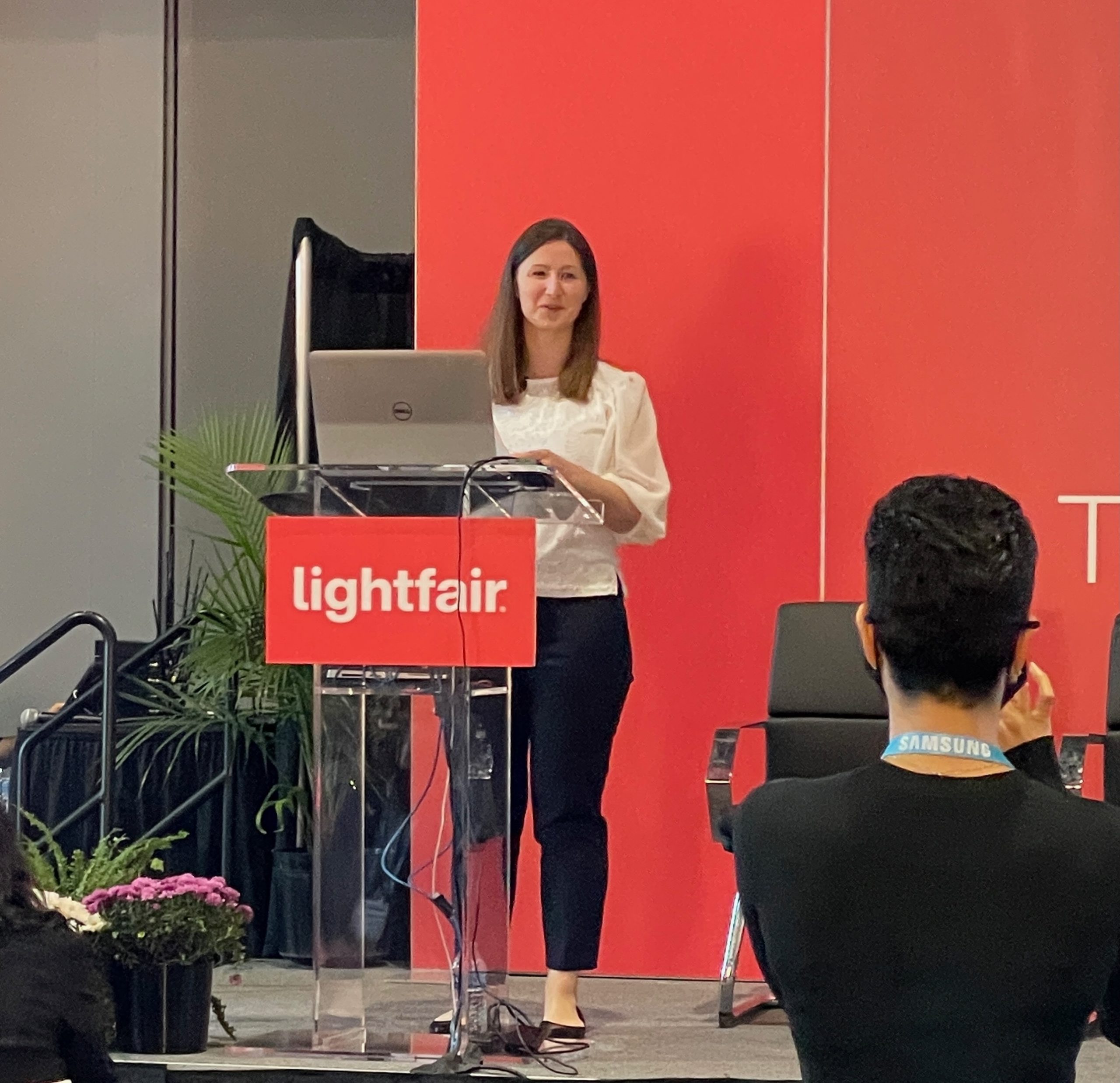 Kelly Roberts speaks at LightFair Live