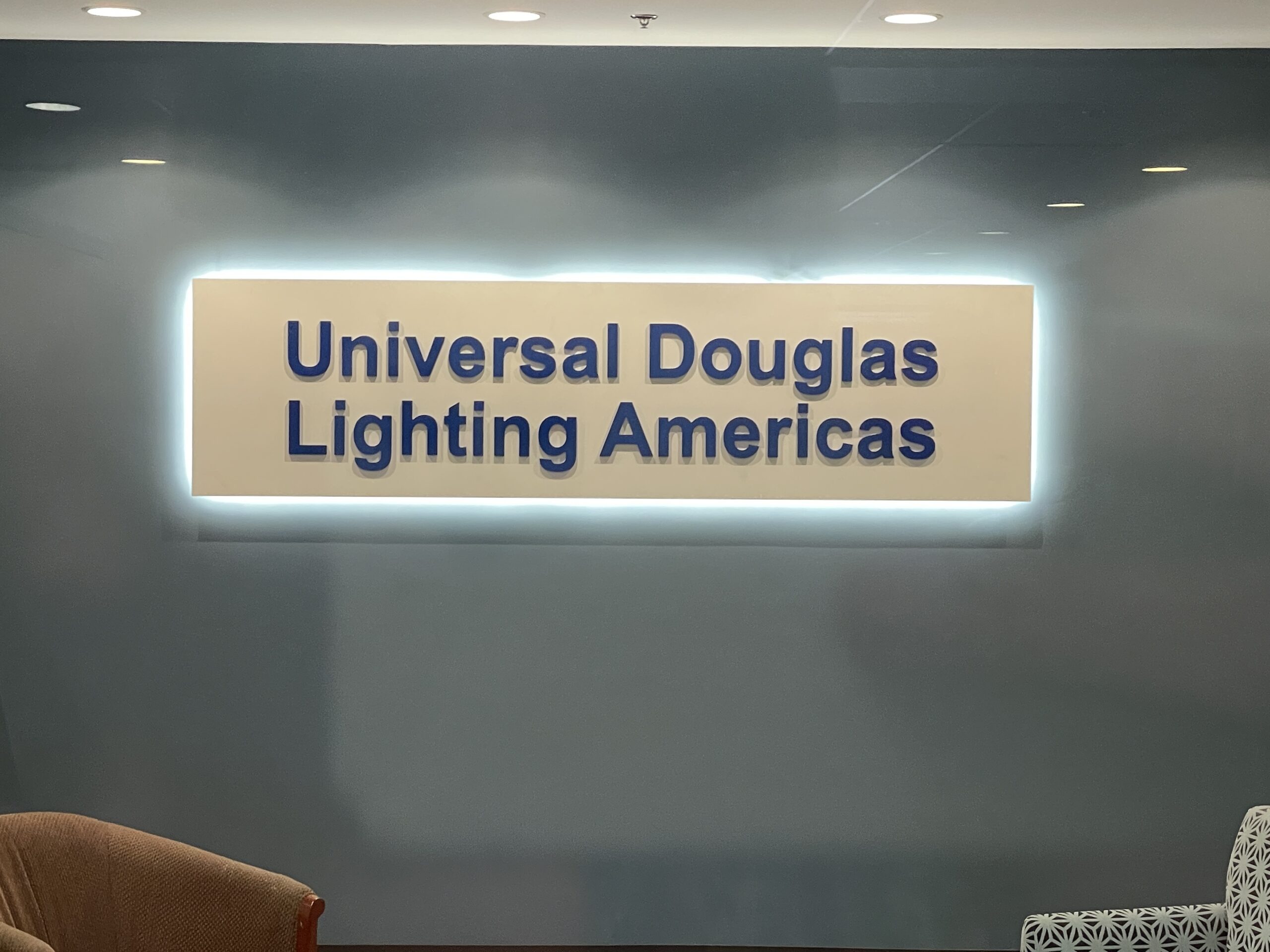 Universal Douglas Lighting Americas Sign