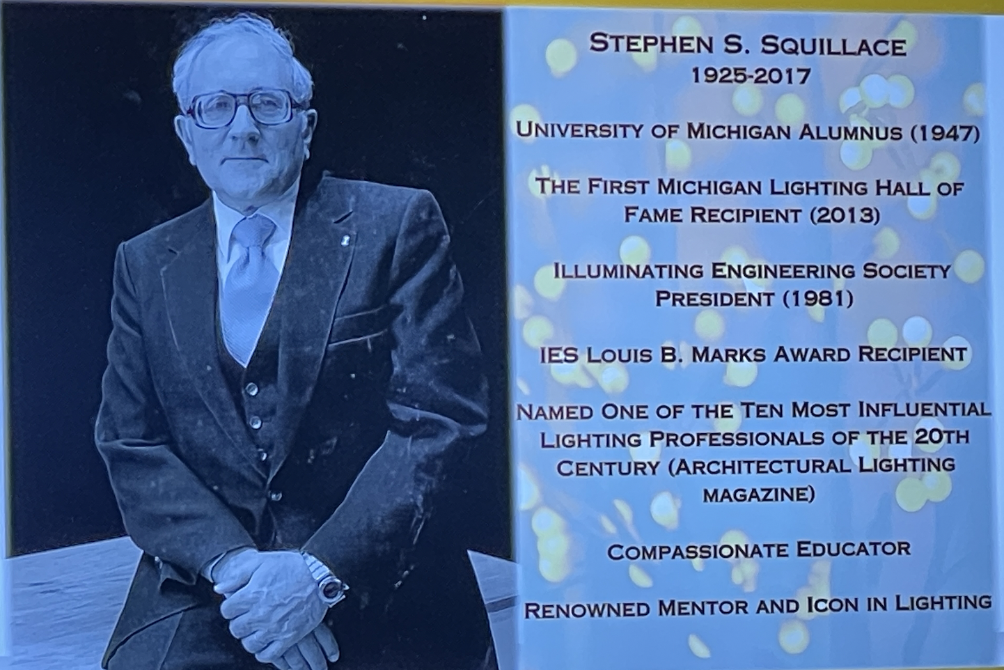 Career Highlights of Stephen S. Squillace