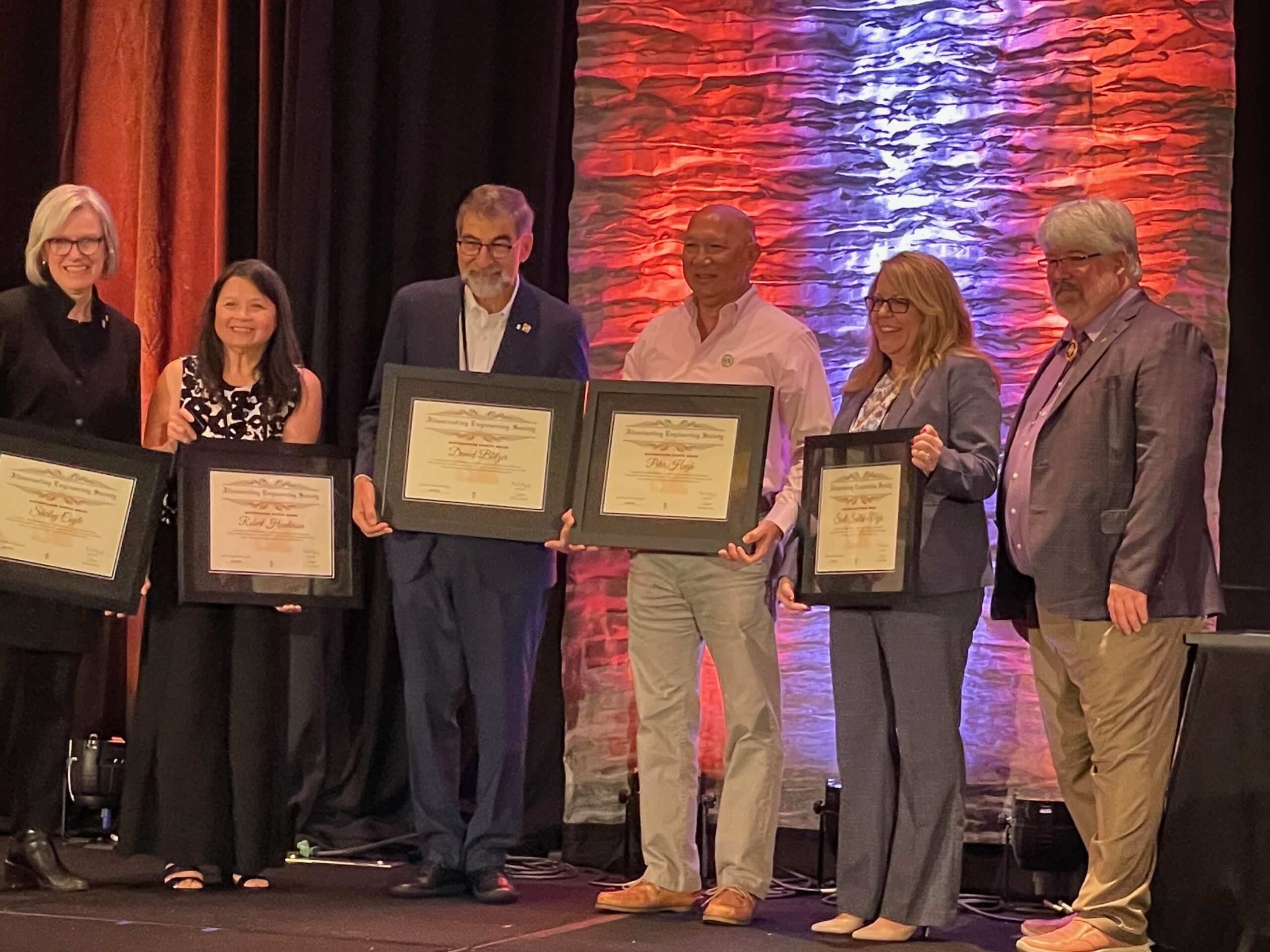 Shirley Coyle, Receiving for Bob Henderson, Dan Blitzer, Peter Hugh, Shelli Sedlak-Mejia with Billy Tubb