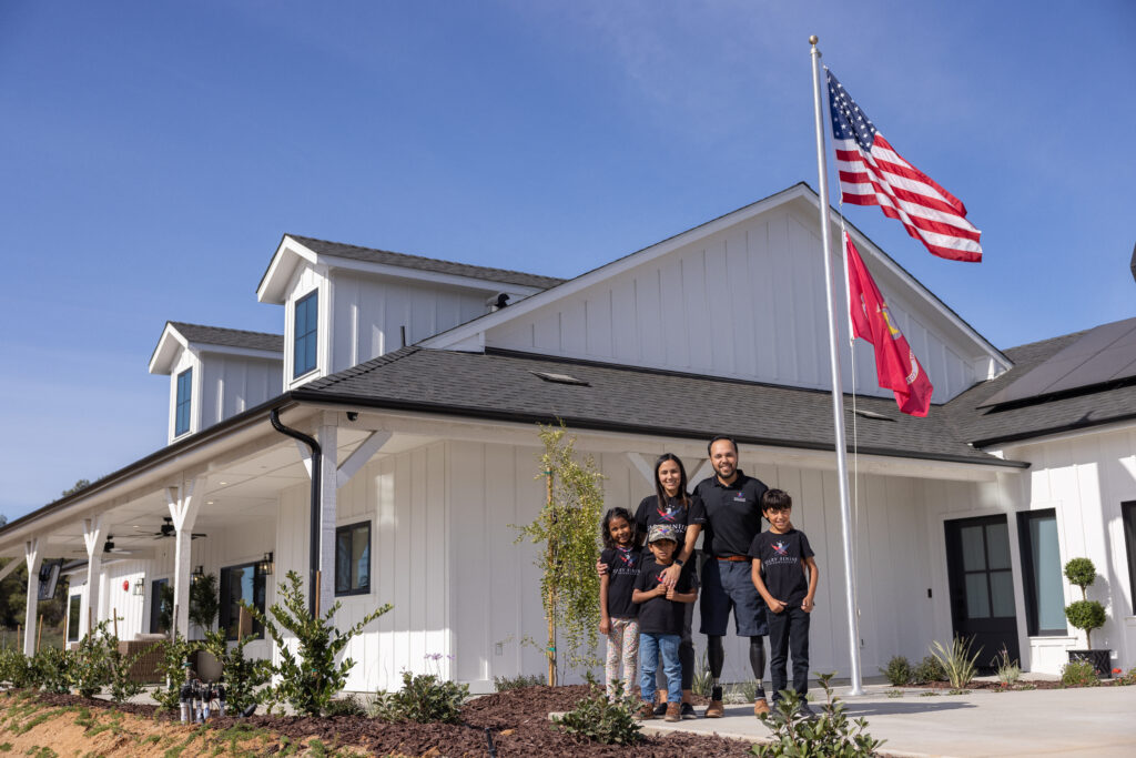 The Gary Sinise Foundation RISE program dedicates a new smart home to USMC CPL (Ret.) Jose Armenta and his family in Bonita, California on November 11, 2023.