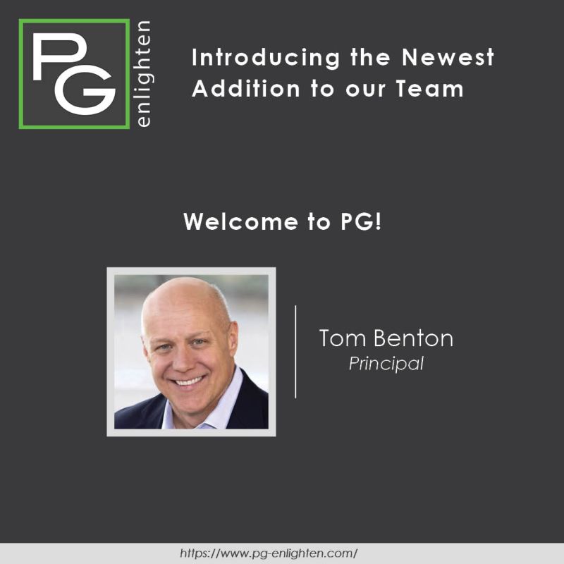 Read more about the article Tom Benton Joins PG Enlighten as Principal