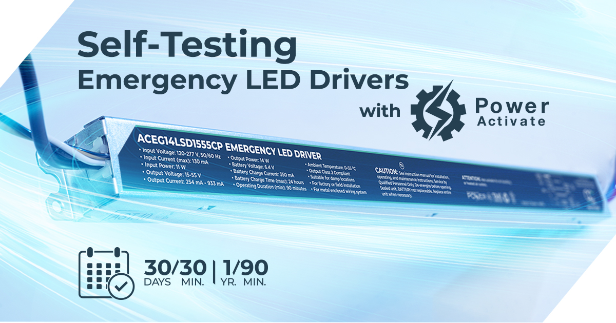 Self Testing Emergency LED Drivers