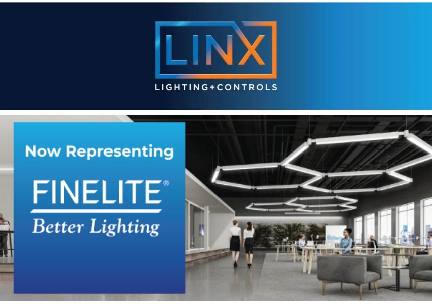 Linx Lighting + Controls to Represent Finelite