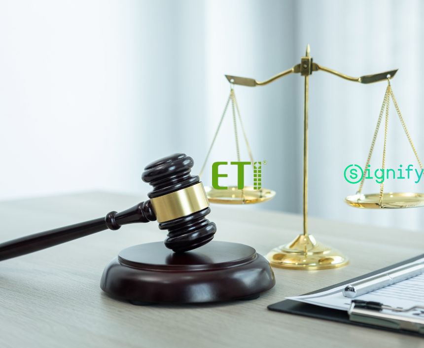 Signify ETI lawsuit