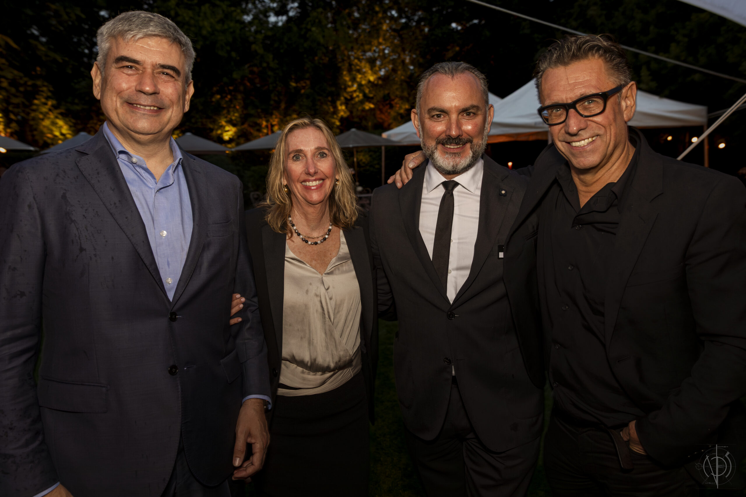 from left to right: Giovanni Bonazzi, CEO 3F Filippi | Targetti group, Marie Paris, CEO Targetti USA, Nicola Bertini, General Manager Targetti Sankey, Hervé Descottes, Founder, L'Observatoire