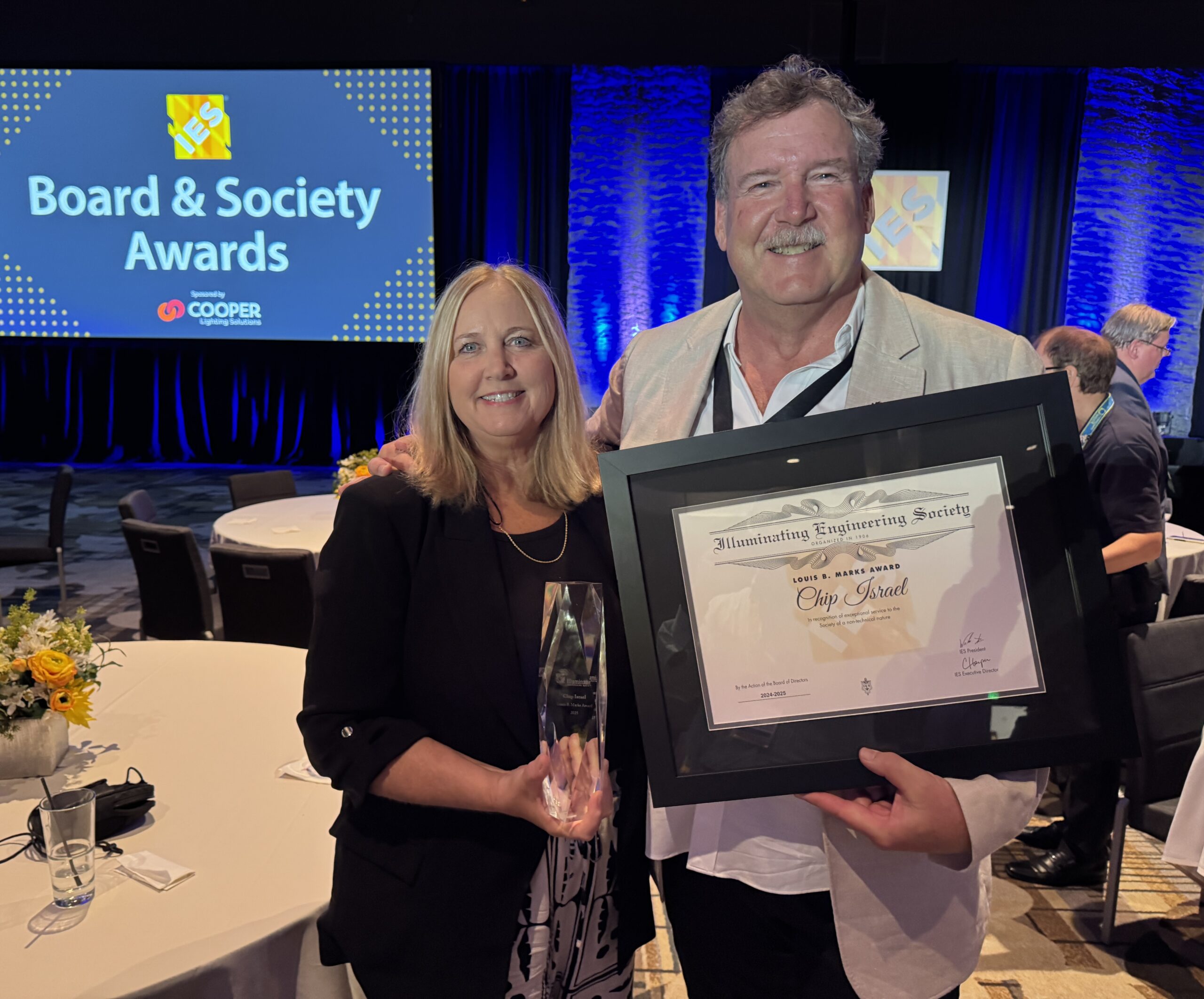 Past President Chip Israel and His Wife Lisa at the IES25 Awards