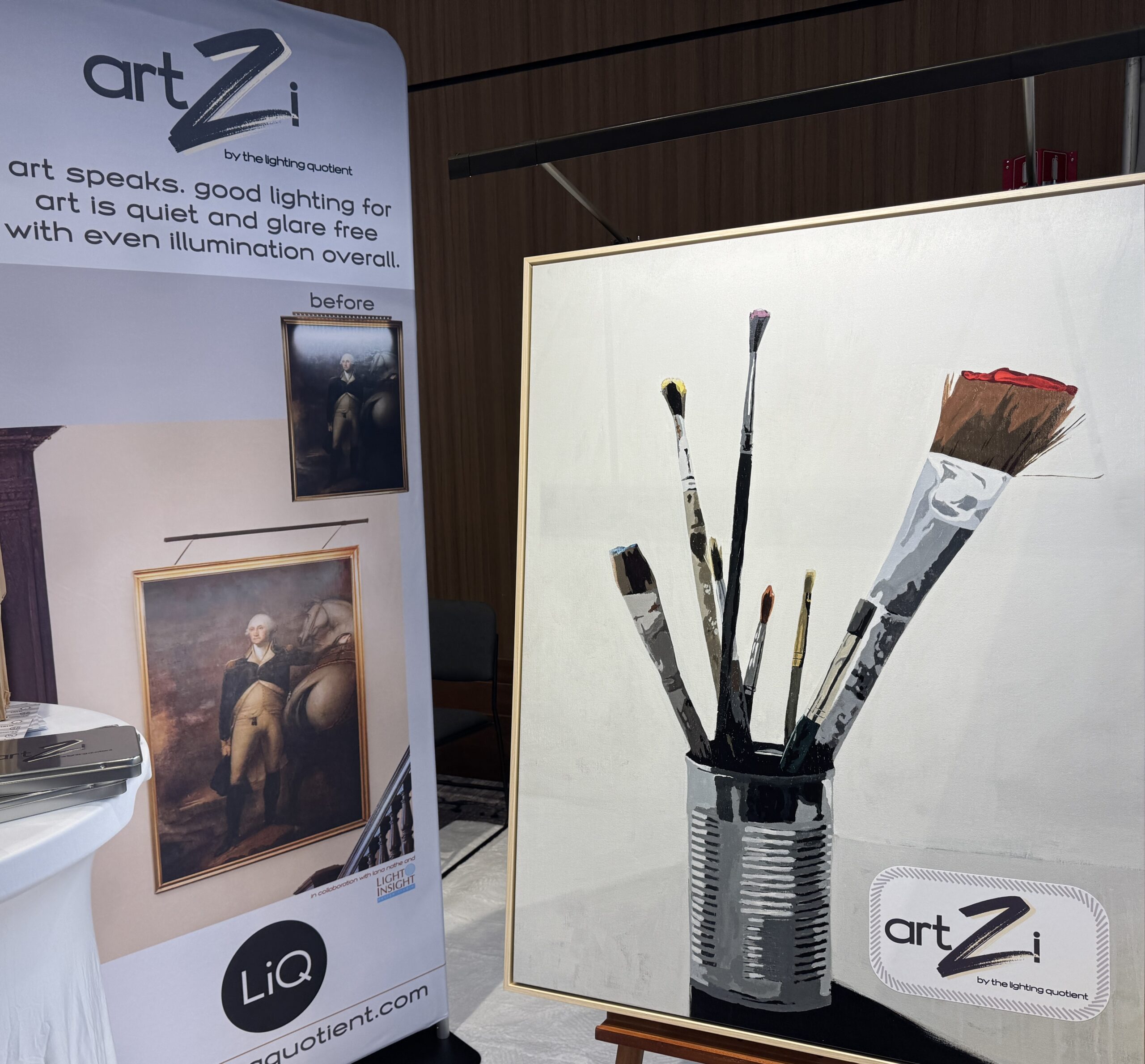 The Lighting Quotient Showed a Stunning Before/After of George Washington at the Harvard Club in Boston