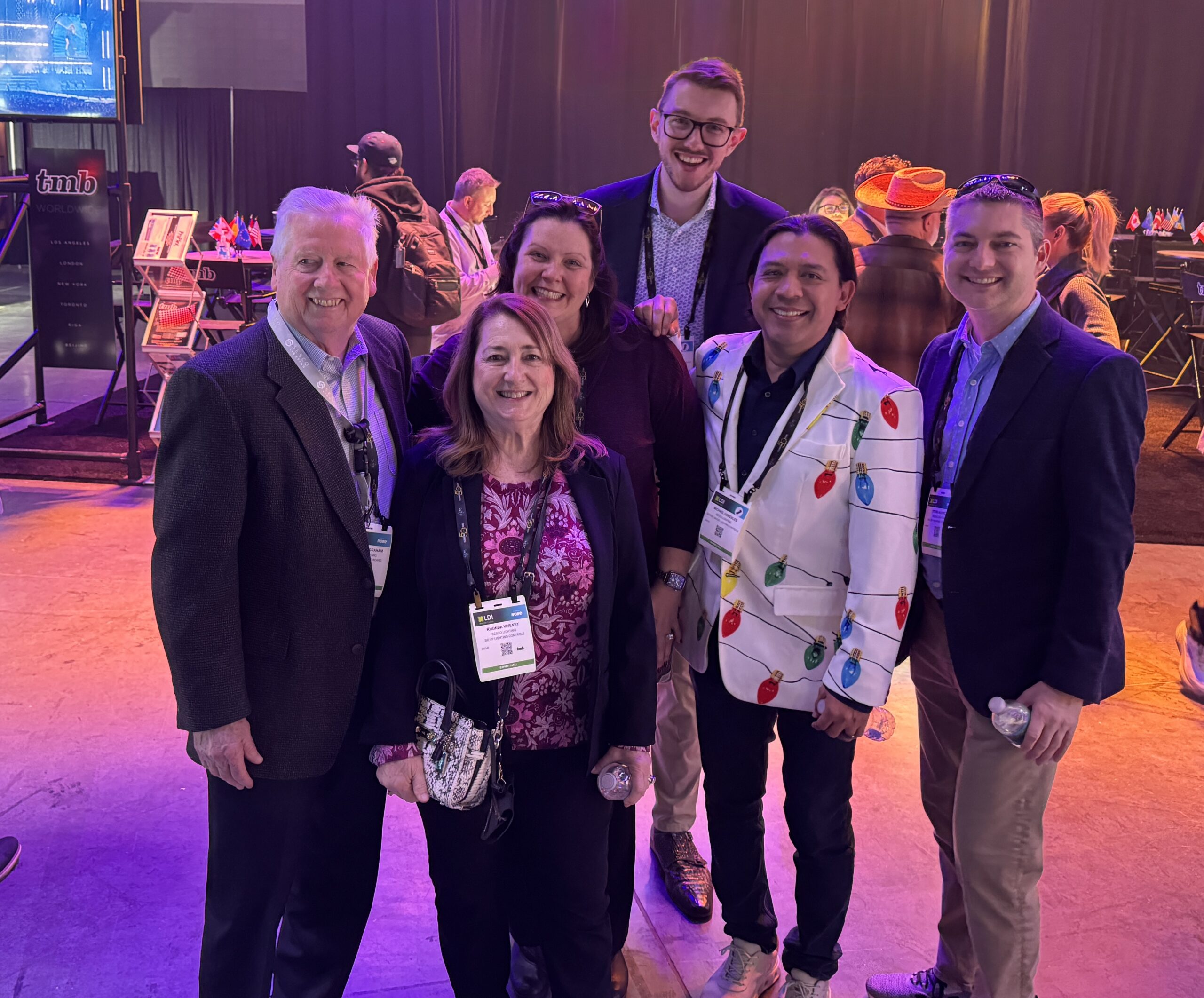 Marshall Graham, Chairman of SESCO Lighting (left) and a few SESCO Controls Specialists