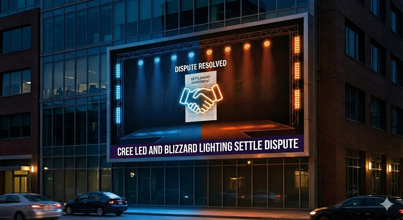Cree LED and Blizzard Lighting Settle Dispute