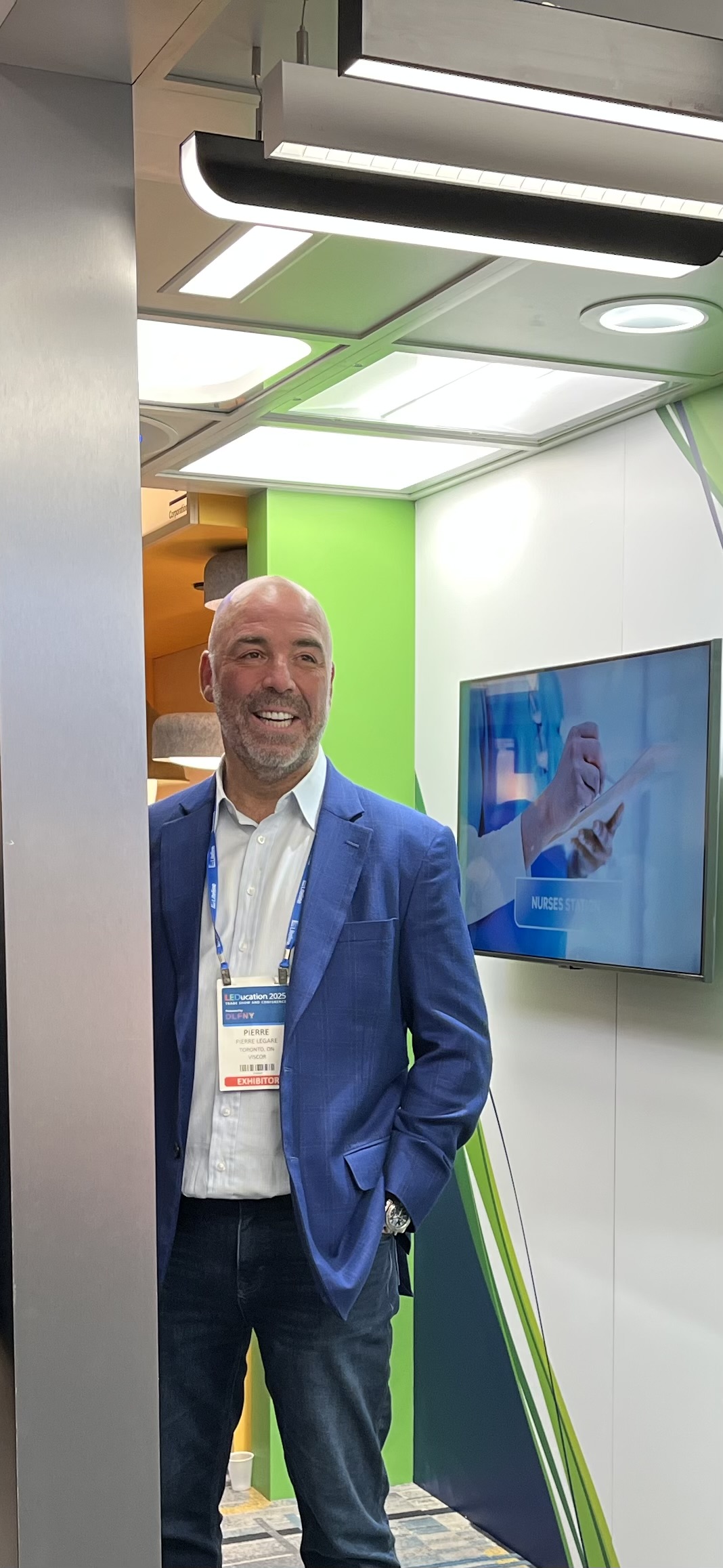 Pierre Legare is well-lit under Viscor fixtures