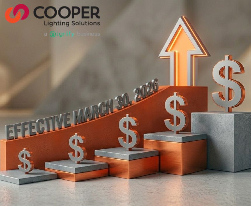 Cooper Lighting Solutions Price Increase Announcement