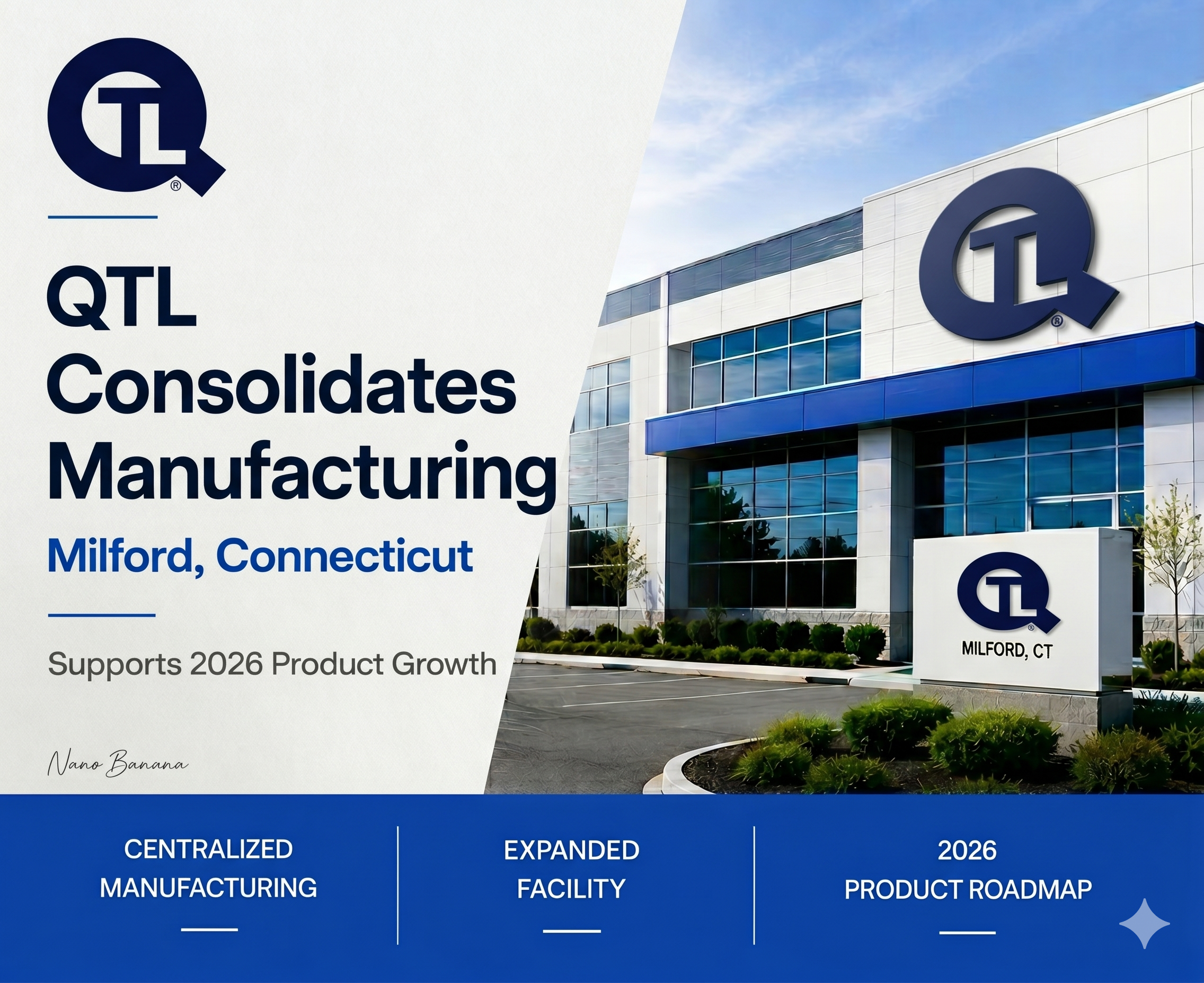 QTL manufacturing consolidation Milford