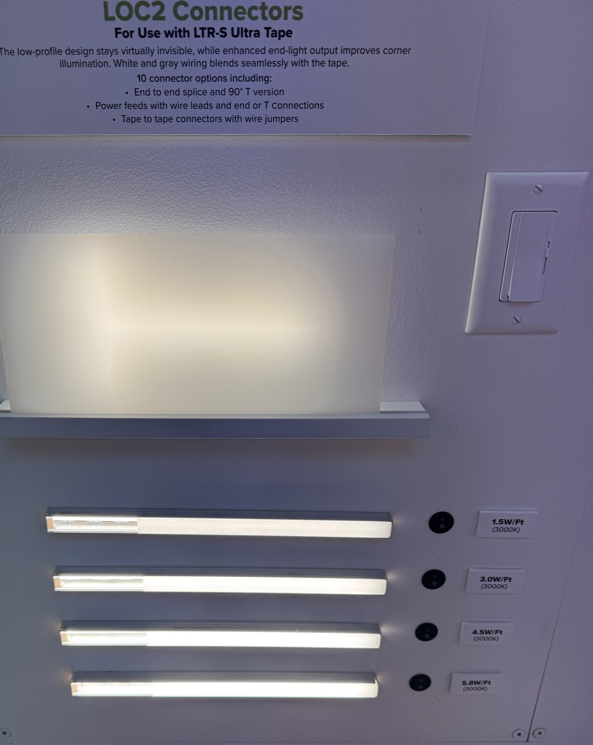 GM Lighting displayed their LOC2 connectors at Lightovation in Dallas