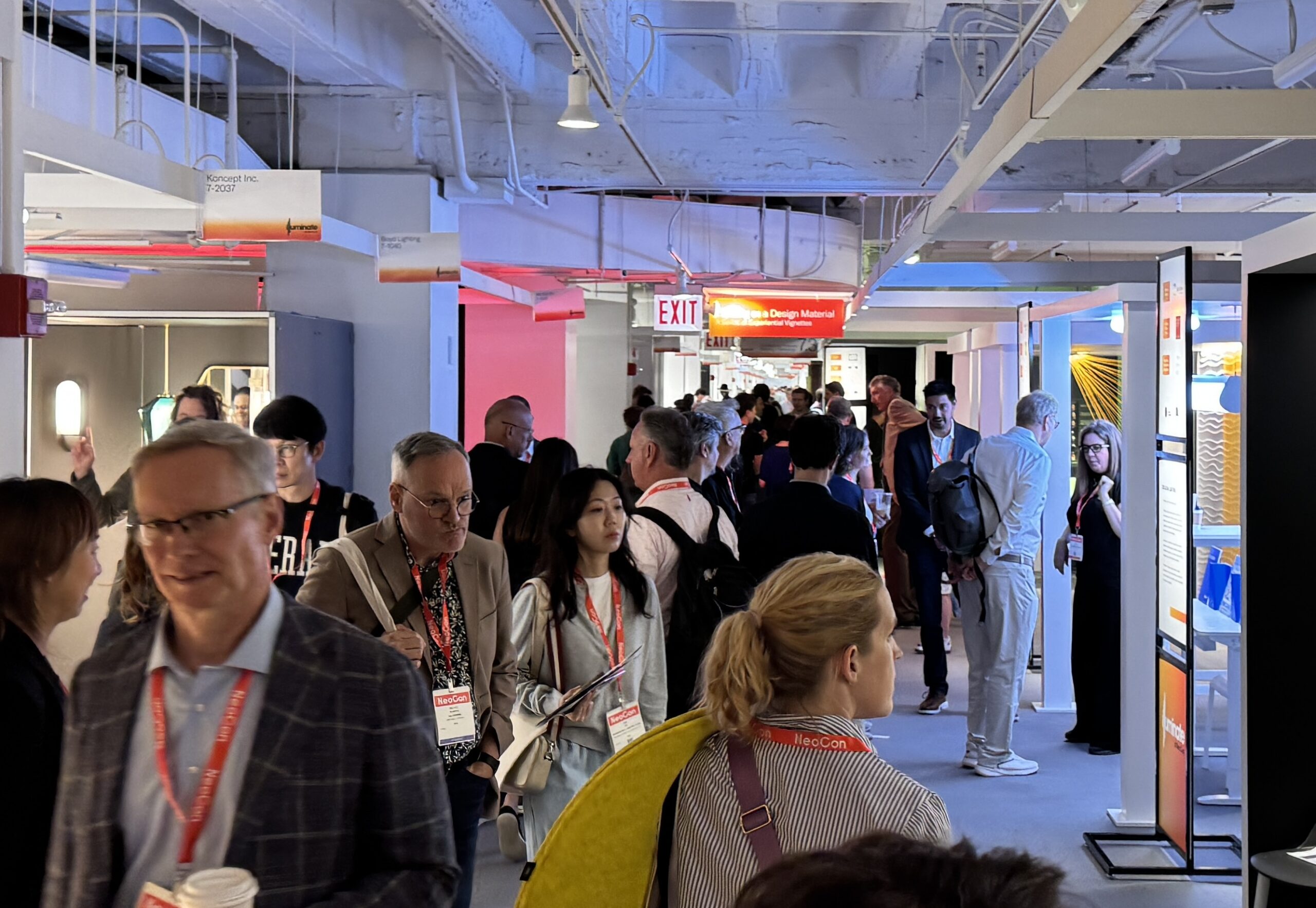 Large Crowds gather on Monday 8 JUN at Illuminate at NeoCon