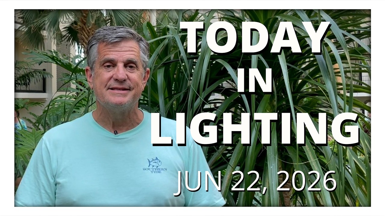Read more about the article AI in Lighting Design at IALD Enlighten Europe, Litetronics Wide-Voltage & Charles Stone LytePOD | Today in Lighting – June 22, 2026