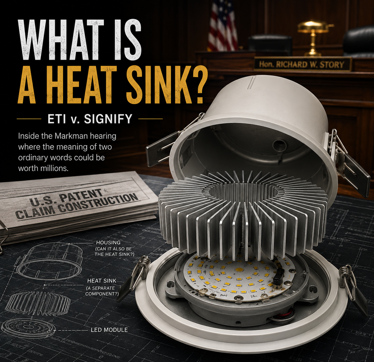 ETI-Signify Markman Hearing heat sink patent dispute