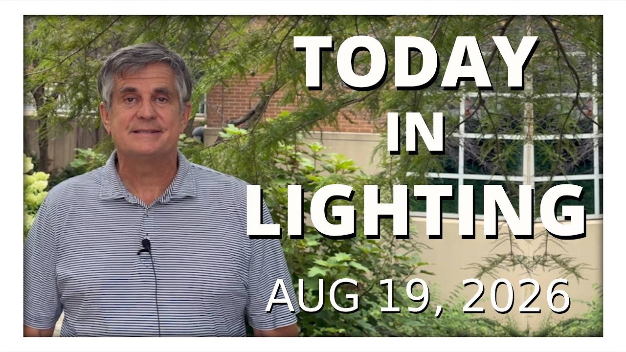 Read more about the article IES Progress Report, Sam Koerbel on the Translation Gap & AI Teleprompter at IES26 | Today in Lighting – August 19, 2026