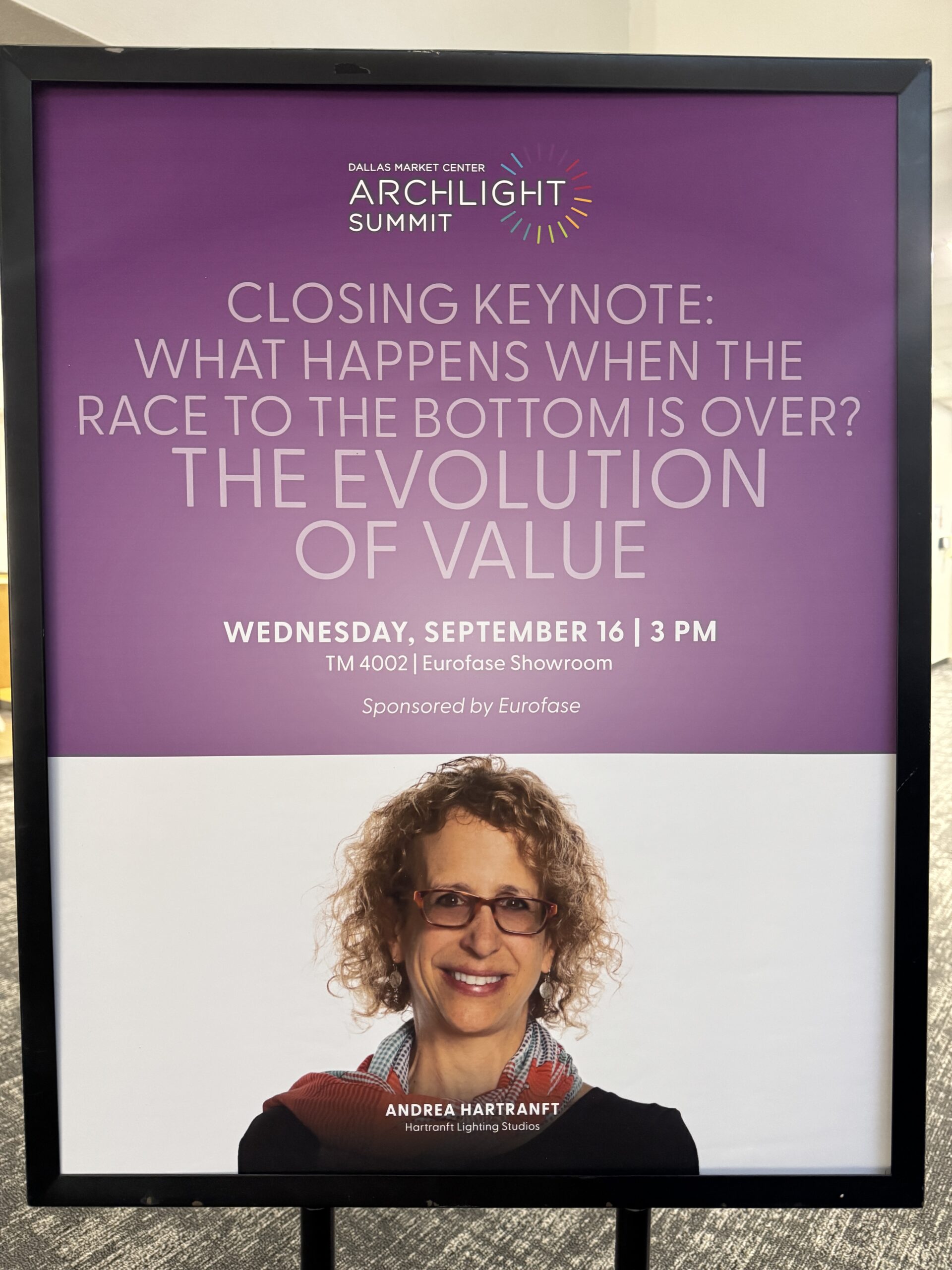Andrea Hartranft to offer one of the Keynotes at the ArchLIGHT Summit